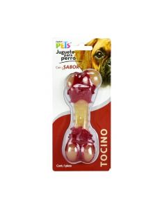 Fancy Pets Juguete Dental en Forma de Hueso con Sabor Tocino Tamaño Mediano para Perro