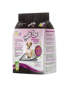 Fancy Pets Soft Pad Tapete Entrenador Que neutraliza y Absorbe Malos olores para Perro con Carbón Activado con 14 Piezas