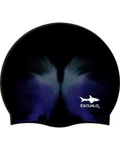 escualo Gorra para Natacion Unisex Modelo Adulto (Silicon) Impermeable, Unitalla, Color Combinada Negra