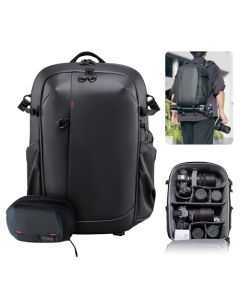 ULANZI Cámara Mochila Bolsa Profesional, Impermeable Fotografía Cámara Caso Antirrobo de viaje para los fotógrafos DSLR cámara sin espejo Lente Trípode Soporte 16 "Laptop Negro 22L