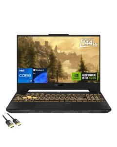 ASUS TUF Gaming Laptop, Pantalla FHD 144Hz de 15.6", 13th Gen Core i7-13620H, GeForce RTX 4070, 16GB DDR5, 1TB PCIe 4.0, Thunderbolt 4, WiFi 6, RJ45, Teclado de US, PDG HDMI Cable, Win 11 Pro