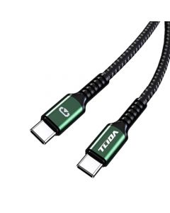 USB C to USB-A Fast Charger Cable Data Transfer for Charger Cord Nylon Braided Type C Charging for iPhone 15/15 Pro Max, Samsung Galaxy, iPad Pro，Tablets, LaptoLaptops,Power Bank,3.3ft (green)