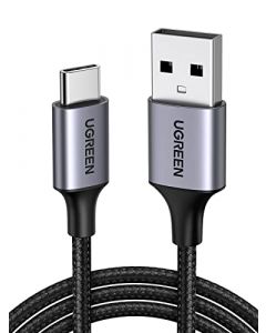 UGREEN 2M Cable USB C a USB A 2.0, 3A USB C Cable Tipo C Carga Rápida con Trenza de Nailon, Cable USB Tipo C Compatible con iPhone 15 Plus Pro Max, Galaxy S24 S23 S22 S21+ Redmi, Pixel, Huawei