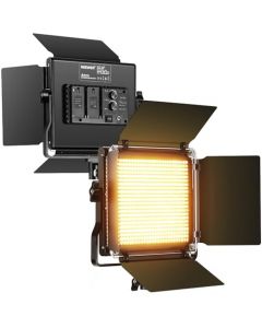 NEEWER 2Pzs Luces de Vídeo LED Bicolor Metal Profesional para Estudio, Youtube, Fotografía de Productos, Grabación, Marco Metal, 660 Perlas Regulables, con Soporte U & Puerta de Bar,3200-5600K CRI96+