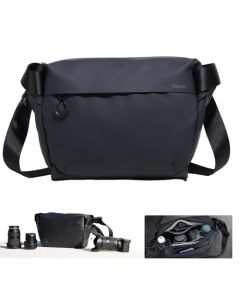 ULANZI - Bolsa de hombro versátil para cámara, fotografía, viajes, mensajero, portátil, accesorios de viaje, elegante, bandolera DSLR compatible con Sony Canon, etc., color negro