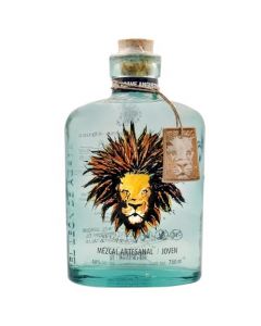 Mezcal Premium, El Leon de Agave Espadin, Lote Ganador de la Gran Medalla de Oro en Bruselas, 48% Alc Vol, 750ml