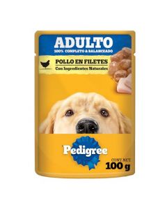 PEDIGREE Alimento Húmedo Adulto Pollo En Filetes 24 Sobres