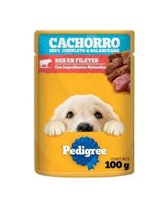 PEDIGREE Alimento Húmedo Cachorro Res En Filetes 24 Sobres