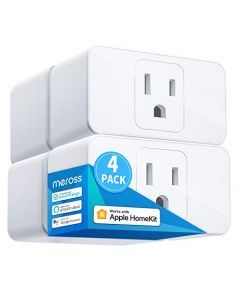 Meross Smart Plug Mini, 16A y WiFi fiable, compatible con Apple HomeKit, Siri, Alexa, Echo, Google Home, Nest Hub y SmartThings, Control de aplicaciones, Temporizador, no necesita concentrador