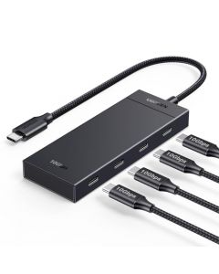 UGREEN Hub USB C 10Gbps, Adaptador USB a Tipo C con 4 Puertos, 4 USB C 3.2 Compatible con MacBook, Chormebook, iMac, iPad Pro, iOS, Windows, Mac OS, Android