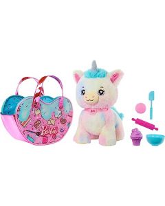 Barbie Peluche Chef Pet Adventure con cinco accesorios para niñas de 3 años en adelante