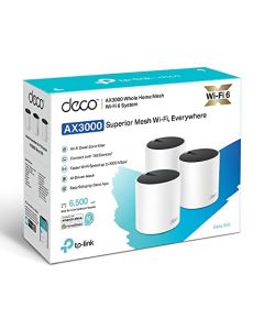 TP-Link Deco WiFi 6 Mesh Sistema WiFi 6 de Malla para Todo el Hogar, AX3000, Nuevo Deco Mesh, Cubre hasta 6500 pies Cuadrados. Deco X55(3-Pack)