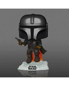 Pop Funko Mandalorian - Mando Flying with Blaster Glow