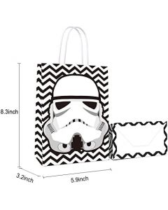 16 bolsas de regalo de fiesta para suministros de fiesta de cumpleaños de Star Classic Wars, bolsas de regalo para fiestas de Star Classic Wars, decoración de fiesta de cumpleaños para decoraciones de