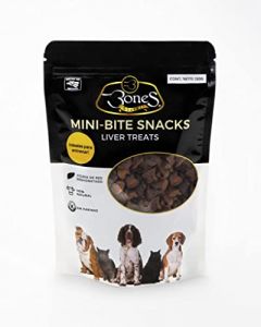 Mini Bite Snack Liver Treats - Premios de Entrenamiento 100% Naturales Hechos con hígado de Res deshidratado - Premios para Perros y Gatos - No contienen Trigo - MINI Premios Gourmet para entrenamiento de perros - Premios para Entrenamiento de cachorros