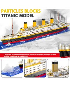 ZHEYU Modelo Titanic de Bloques microset, Kit De Construcción 1860+ Piezas, Juguete Educativo,3D Juego de Bloques de construcción, Adecuado Día del Niño,Regalos para Adultos,Regalos de Cumpleaños