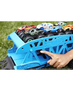 Hot Wheels Monster Trucks, Transportador de Monster Trcuks, Vehículo de Juguete para niños de 3 años en adelante