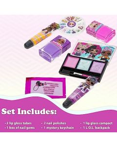 Townley Girl L.O.L Surprise Juego de Maquillaje cosmético para niños, Adolescentes y niñas, Perfecta para Fiestas, Fiestas de Pijamas y Cambios de Imagen a Partir de 5 años, 11 Unidades