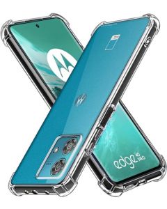 USTIYA Funda para Motorola Moto Edge 40 Neo Case Uso Rudo Bumper,Shock-Absorción TPU Transparente Carcasa con Cuatro Esquinas Espesamiento