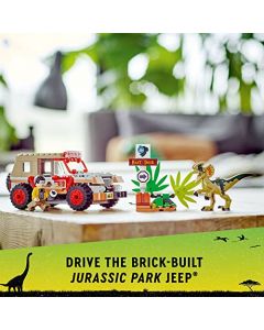 LEGO Set de Juguetes de construccion Jurassic World 76958 Emboscada al Dilofosaurio 211 Piezas