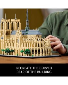 LEGO® Architecture Notre Dame de París, Set de construcción Coleccionable para Adultos, icónico Monumento de Francia, Regalo para Amantes de la Historia y los Viajes 21061