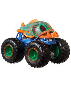 Hot Wheels Monster Trucks Criature - Paquete de 3 Camiones de Juguete a Escala 1:64: Guirnalda de Tiburones, piran-ahh y Mega-Wrex