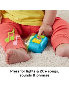 Fisher-Price Ríe y Aprende Juguete para Bebés Audífonos Juega Conmigo para bebés de 6 Meses en adelante