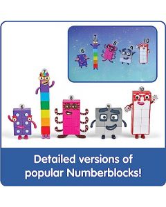 hand2mind Numberblocks Amigos del Seis al Diez, Figuras de Juguete coleccionables, Pequeñas Figuras de Dibujos Animados para niños, Mini Figuras de acción, Juegos de Figuras de Juego