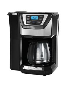 Black & Decker CM5000B Cafetera de 12 tazas, muele e infunde, negro