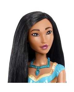 Disney Princess Pocahontas Muñeca princesa con pelo largo, juguete +3 años (Mattel HLW07)