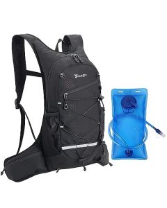 Mochila Hidratación Deportiva con Bolsa de Agua 2L Mochila para Bicicleta de Montaña Impermeable para Hombre Mujer Bolsa de Hidratación Recreación Aire Libre para Maratón Ciclismo Campismo Senderismo