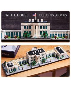 LUKHANG Gift Architecture: The White House - Juego de construcción con 3520 piezas, perfecto para adultos y adolescentes, regalo coleccionable estéticamente agradable