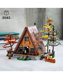 Lego Ideas 21338, Cabana en A, Bloques de Construcción para Adultos y Adolescentes, Set de Jugetes Creativos, Idea Regalo para el Día del Niño, Modelo Coleccionable (2082 Piezas)