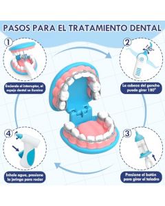 Lehoo Castle Juego de Doctor para Niños, 31Pcs Kit de Doctora Juguetes para Niño, Kit de Doctor para Niños, Set de Dentista Juguete para 3 4 5 Año Niños Niñas