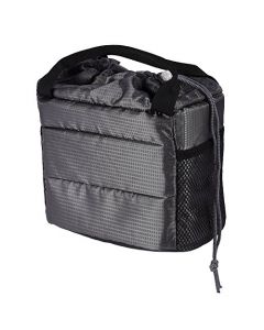 Bolsa de cámara DSLR/SLR acolchada impermeable, inserto portátil Partición Cámara Bolso Funda protectora a prueba de golpes Bolsa de transporte para cámara/lente DSLR(gris)