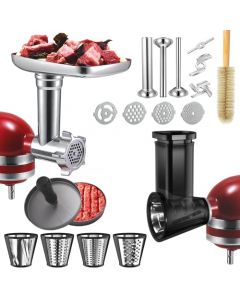 Molinillo de carne y trituradora de cortar accesorios para mezclador de soporte KitchenAid