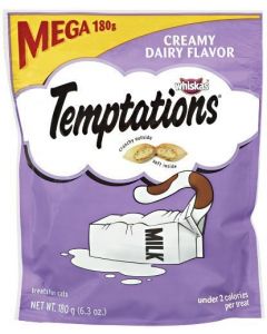 Whiskas Temptations Treats for Cats Mega Bag Creamy Dairy Flavor