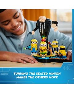 LEGO® GRU 4: Mi Villano Favorito Modelo de GRU y los Minions Personajes de la película en Formato de Juguete construible, Regalo de cumpleaños para niños y niñas 75582