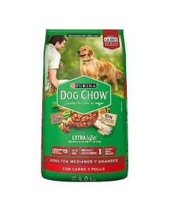 Purina Dog Chow 7501072202734 Comida para Perros Adulto, 4 kg