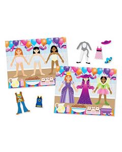 Melissa & Doug Set de Blocs de Pegatinas Reutilizables: Hadas, Castillo de Princesa, Casa de juegos, Más de 680 Pegatinas para Vestir