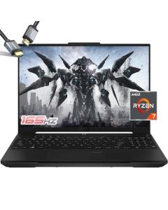 ASUS TUF Gaming Laptop A16 - AMD Ryzen 7 7735HS - RX7700S Beat RTX 3060-16 WUXGA 165Hz - Teclado retroiluminado RGB - Thunderbolt 4 - Cámara web - Cable HDMI - 2024 (32GB RAM | 2TB PCIe SSD)