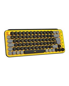 Logitech Pop Keys Teclado Mecánico Inalámbrico, Teclas Emoji Personalizables, Diseño Durable y Compacto, Conectividad Bluetooth o USB, Multidispositivo, Compatible OS - Blast