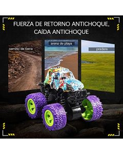 Yanlin - Juguetes Monster Truck, Mountain Buggy Toys - Paquete de 4, Regalos de Navidad Suministros para Fiestas de Cumpleaños para Niños Niñas, Vehículos de Juguete para Niños de 4 Años en Adelante