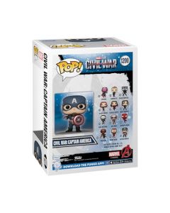 Funko Pop! Marvel: Civil War Build A Scene - Captain America - Capitán América - Exclusiva Amazon - Figura de Vinilo Coleccionable - Idea de Regalo - Mercancia Oficial - Movies Fans