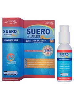 Serum Vitamina C + Ácido Hialurónico Antiarrugas - Antimanchas de VIVENTTI Suero Para Poros y Puntos Negros Fórmula Italiana Única con TENZOLANE Efecto Express Menos Manchas y Arrugas en Menos Tiempo