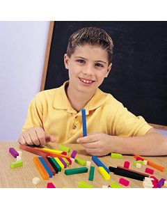 Set Cuisenaire Rods Multi-Pack de plástico, incluye 6 piezas