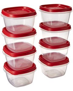 Rubbermaid 7J60 Easy Find - Tapa cuadrada para 2 tazas (8 recipientes)