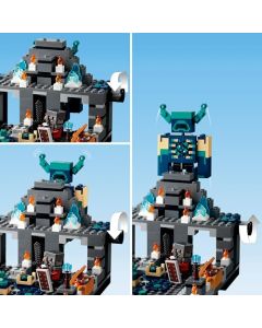 Lego® Minecraft® 21246 La Batalla en la Oscuridad Profunda; Set de Juego de Aventuras basado en el Videojuego; Gran Warden construible; Regalo para niños a Partir de 8 años (584 Piezas)