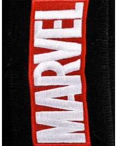 Marvel Concept One Gorro para Hombre y Mujer Tejido Original con Diseño Logo Clásico Color Negro