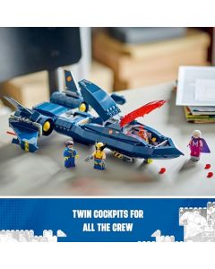 LEGO Marvel X-Jet de los X-Men Kit de Modelo de avión de Juguete construible 76281